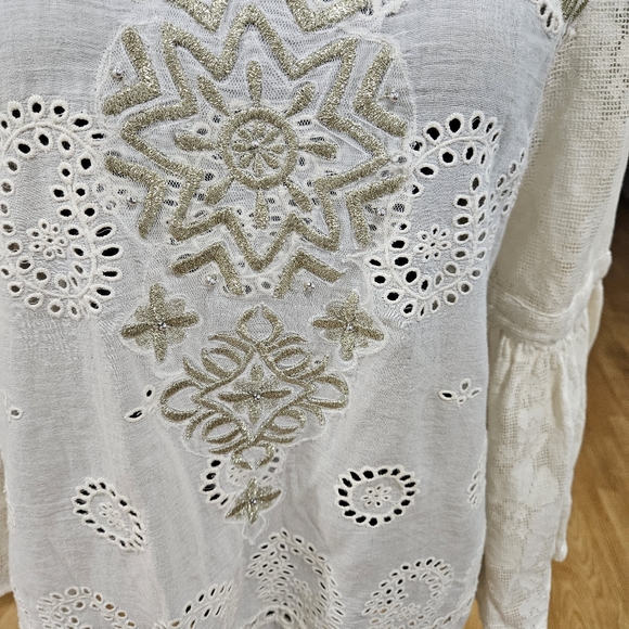 Free People Lace Crochet Top - Picture 3 of 9